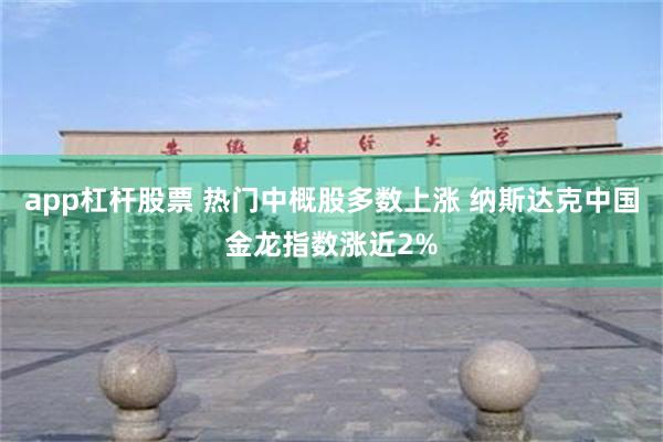 app杠杆股票 热门中概股多数上涨 纳斯达克中国金龙指数涨近2%