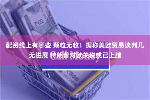 配资线上有哪些 颗粒无收！据称美欧贸易谈判几无进展 特朗普对欧关税或已上膛