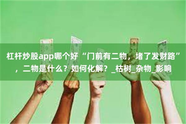 杠杆炒股app哪个好 “门前有二物,堵了发财路”,二物是什么?如何化解?_枯树_杂物_影响