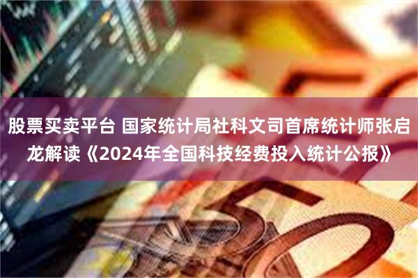 股票买卖平台 国家统计局社科文司首席统计师张启龙解读《2024年全国科技经费投入统计公报》